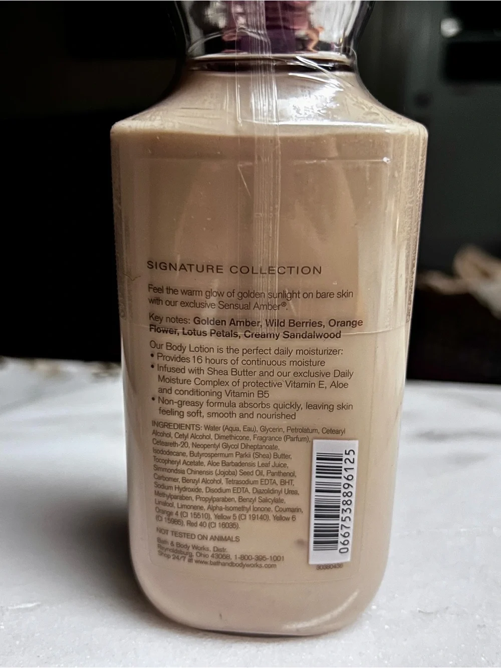 Bath & Body Works ~ Sensual Amber ~ 8 Oz. Lotion ~ New/ Sealed